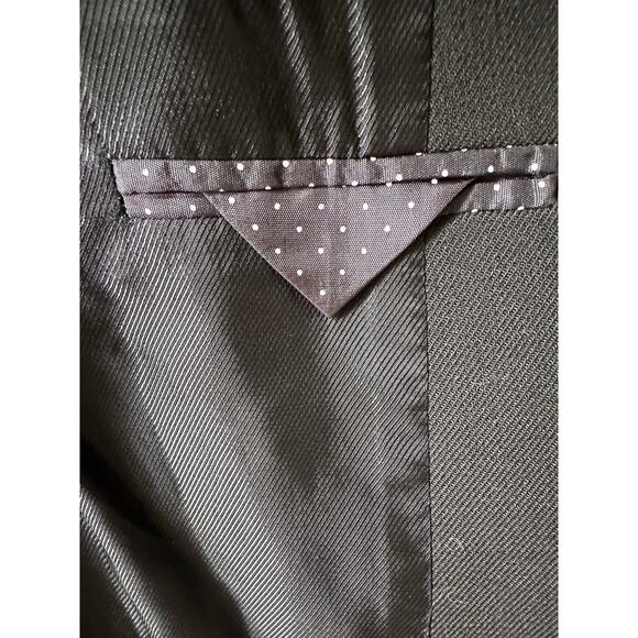 Zara Basic Black Wool Structured Zip Power Blazer Jacket Size M Corporatecore - Picture 6 of 10